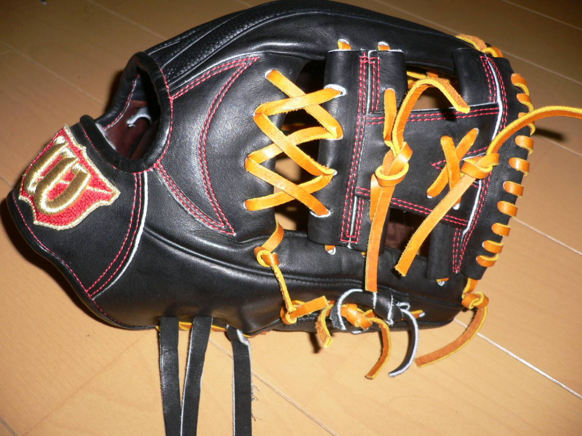 *新品 ウイルソン スタッフ 硬式 内野手用 デュアル グローブ ブラックSS 90SS WTAHWDD5V ベースボール 野球 Wilson グラブ INFIELD* Wilson 硬式用 Staff 916F ブラック 型つけ無料！MLB人人気モデルウィルソン