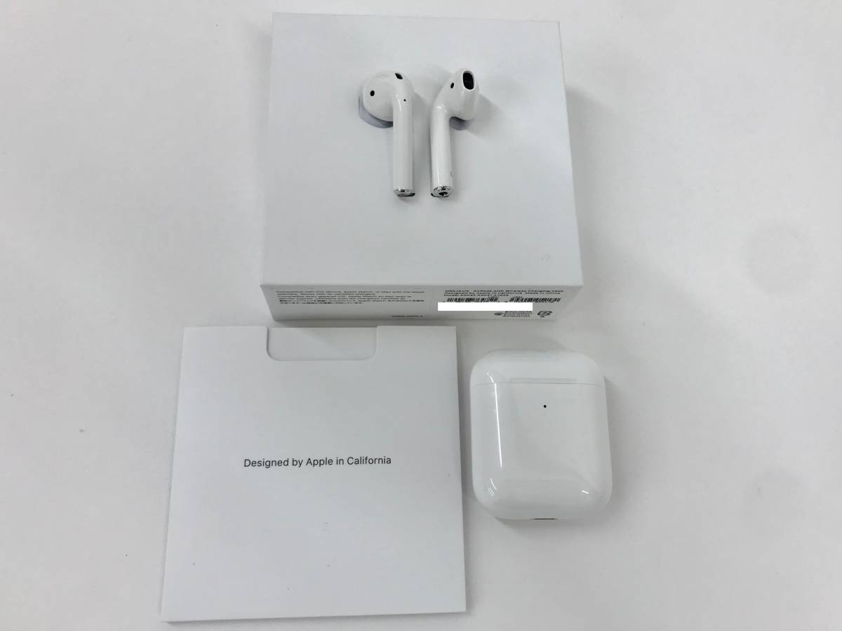 【大黒屋】Apple AirPods with Wireless Charging Case 第2世代 ワイヤレスイヤホン【中古品】