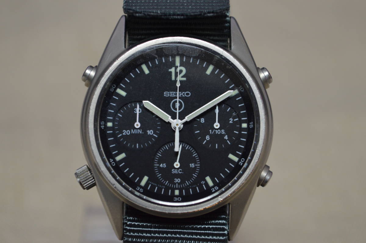 セイコー RAF SEIKO - ミリタリー クロノグラフ ヤフオク! Gen.1 英国 