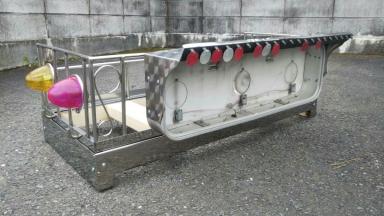 宮城県 石巻 みちのく シートキャリア シートデッキ 丸棒ステン Sカン デコトラ レトロ 当時物 レア_1