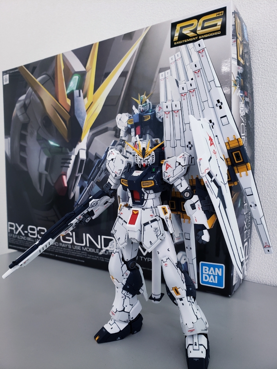 プラモデル完成品1/144 RG ガンダム逆襲のシャア νガンダム ジャンク