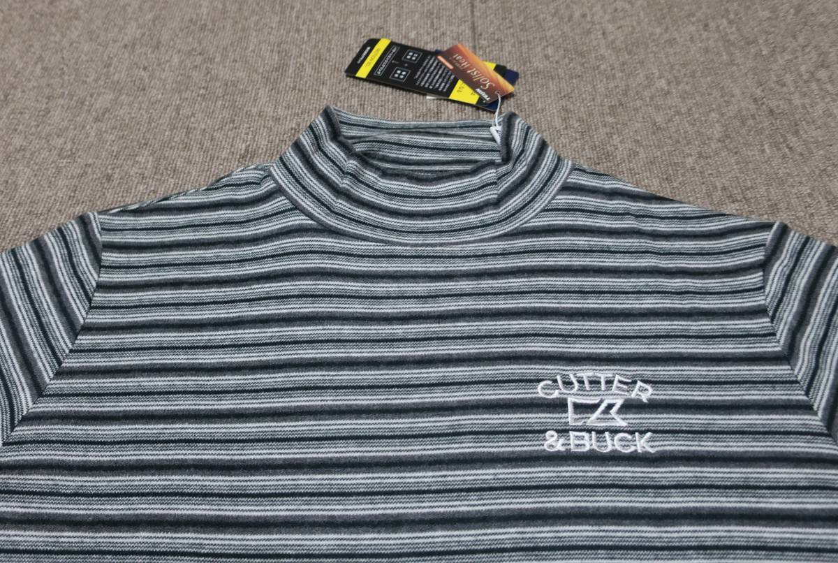 人気セール，正規品 送料210円 L / CUTTER&BUCK カッターアンドバック MOTION3D ソリストヒート ボーダー ハイネック 長袖シャツ CGMMJB08 ブラック(カッター＆バック)｜売買されたオークション情報、yahooの商品情報を シャツ