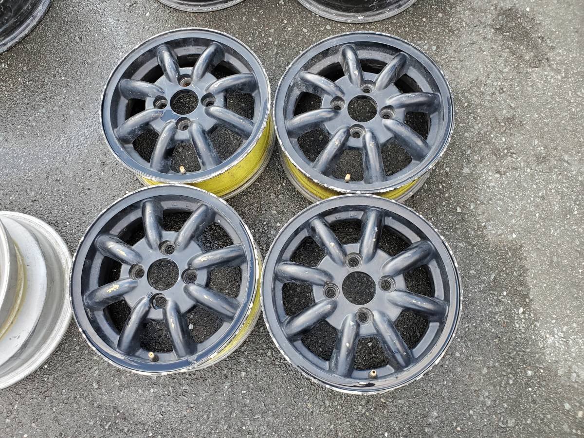 未使用 メッキ 13インチ 4.5J +40 PCD100 4H ハブ67 ブリヂストン 中古 155/65R13 NEXTRY 2022年製　4本 デイトナ 風 (SH188/WS6L003M) 13インチ pcd100 Yahoo!オークション ハブ径 +40 15インチ×