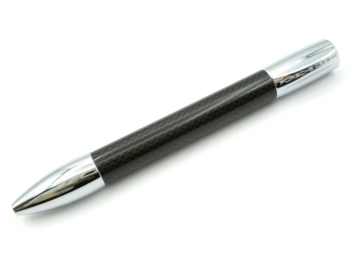 apb461●【PORSCHE DESIGN/ポルシェデザイン】シェイク式 ボールペン カーボン P3140 全長約10.4cm■NF426