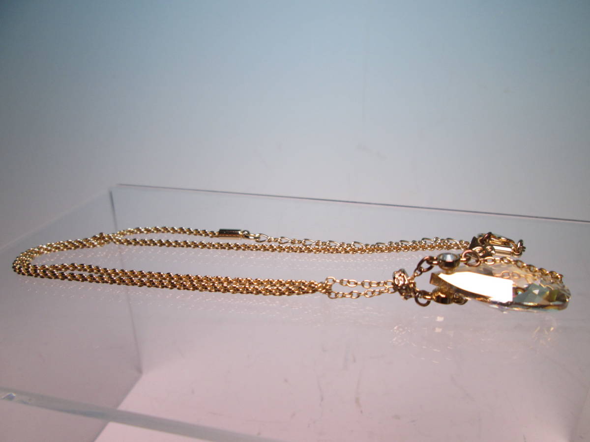 ☆スワロフスキー SWAROVSKI クリスタル&ラインストーンのネックレス 