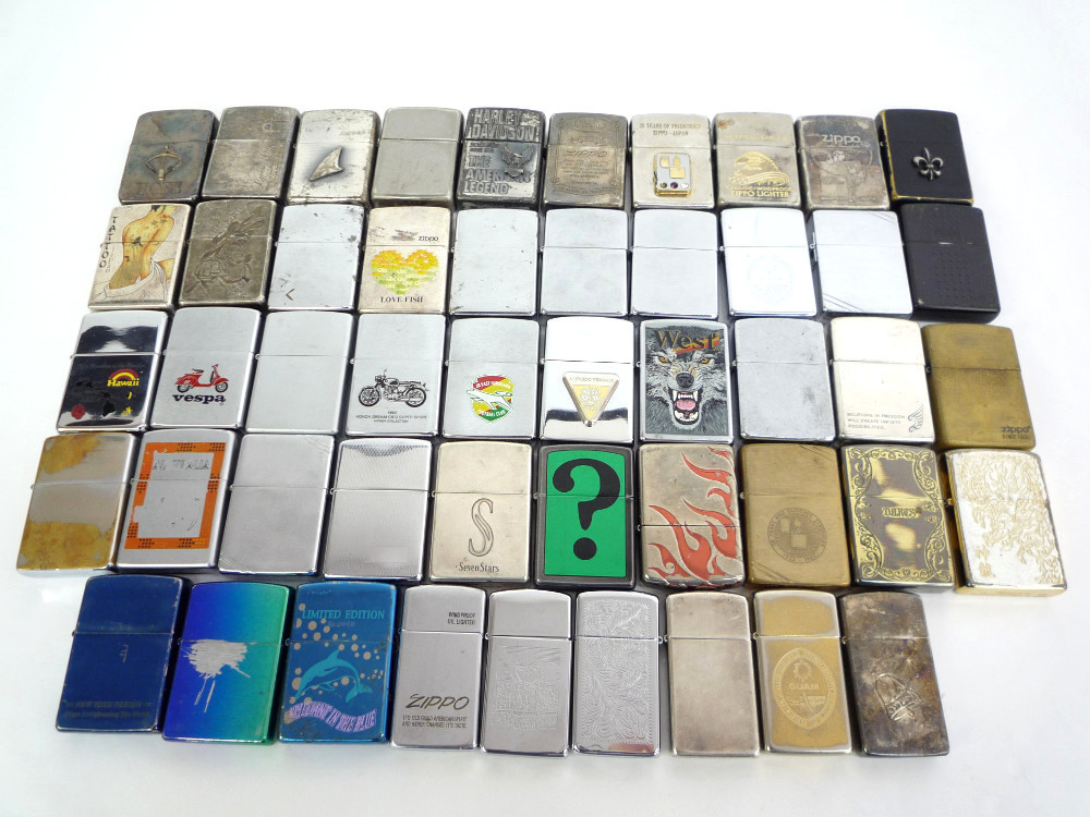 お得，限定SALE 同梱可 ジャンク品 Zippo ライター 49個おまとめセット シルバー/ブルー/ゴールド等 動作未確認(その他)｜売買されたオークション情報、yahooの商品情報をアーカイブ公開 - オークファン Zippo