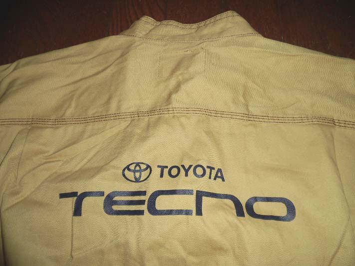 TOYOTA TECNO 兵庫トヨタ ディーラー サービスマン 業務用 つなぎ