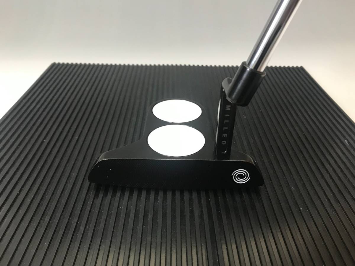 【軟鉄削り出しボディ+ブラックPVC仕上げ】オデッセイ ブラック・シリーズ ツアーデザイン 2BALL BLADE 35インチ スーパーストローク装着