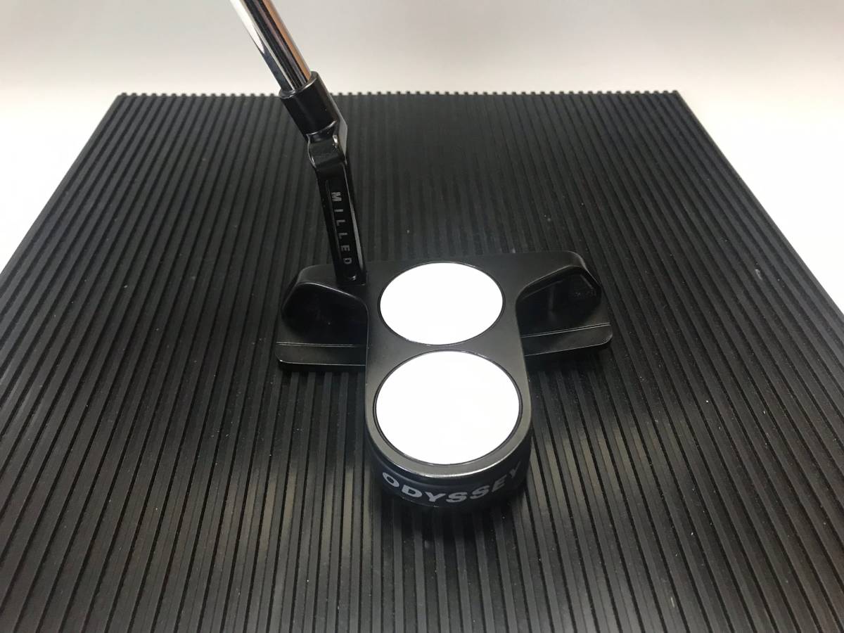 【軟鉄削り出しボディ+ブラックPVC仕上げ】オデッセイ ブラック・シリーズ ツアーデザイン 2BALL BLADE 35インチ スーパーストローク装着