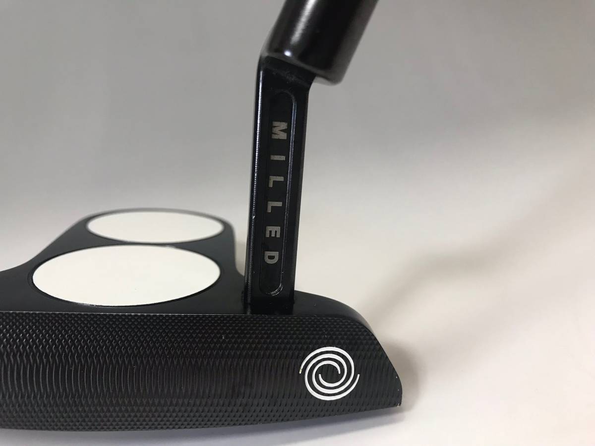 【軟鉄削り出しボディ+ブラックPVC仕上げ】オデッセイ ブラック・シリーズ ツアーデザイン 2BALL BLADE 35インチ スーパーストローク装着