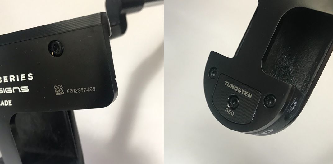 【軟鉄削り出しボディ+ブラックPVC仕上げ】オデッセイ ブラック・シリーズ ツアーデザイン 2BALL BLADE 35インチ スーパーストローク装着