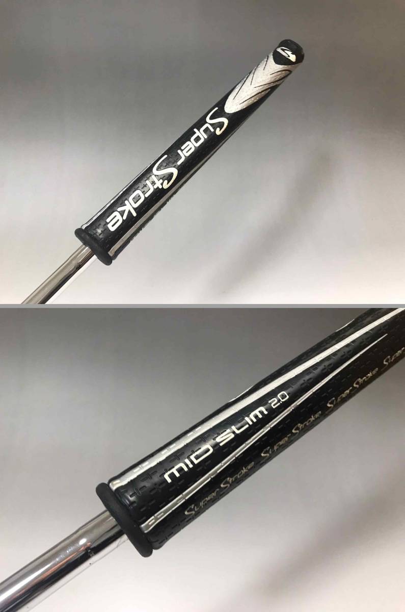 【軟鉄削り出しボディ+ブラックPVC仕上げ】オデッセイ ブラック・シリーズ ツアーデザイン 2BALL BLADE 35インチ スーパーストローク装着
