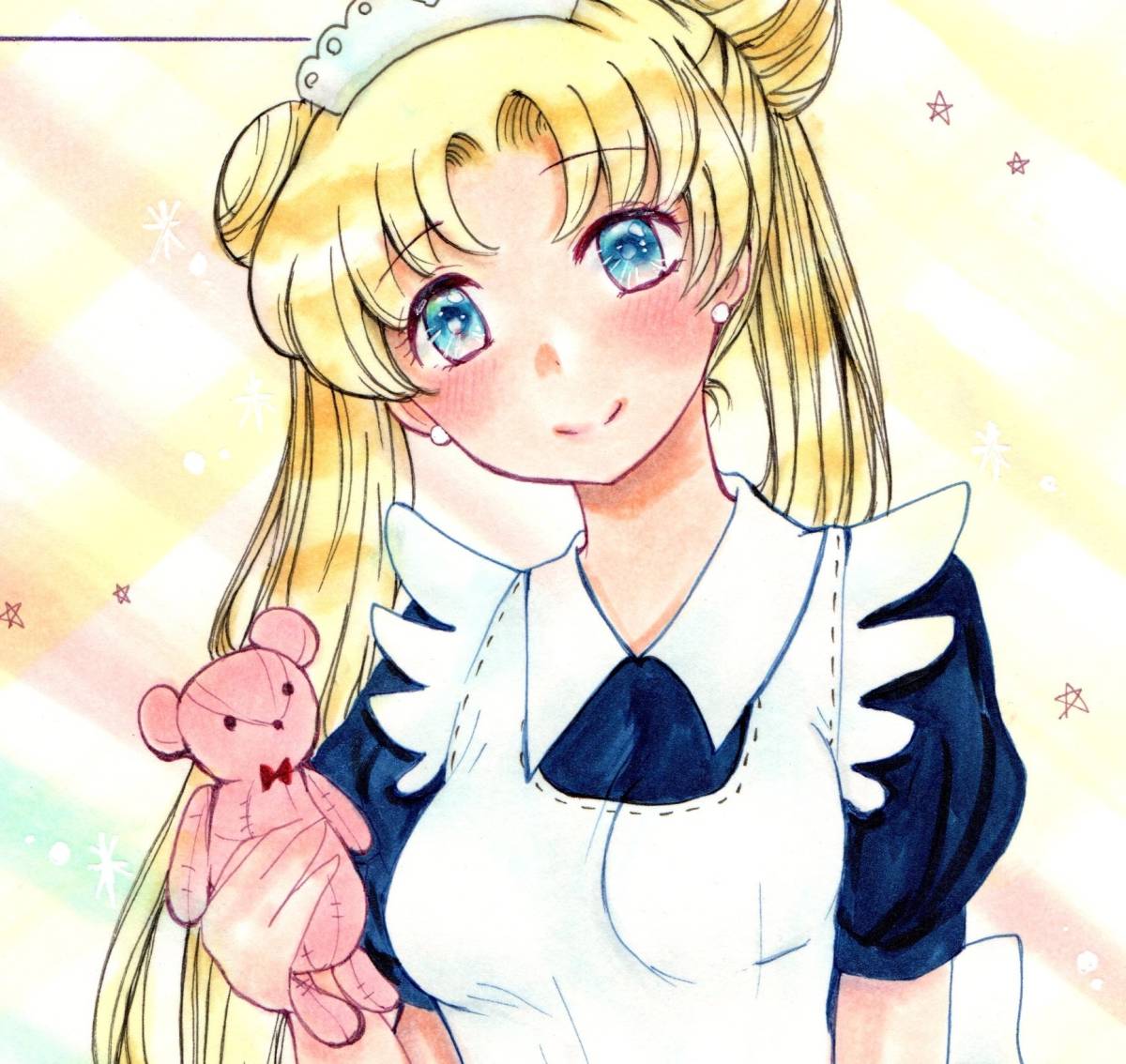 独特の上品 セーラームーン 月野うさぎ ラフ ラメ A5サイズ 手描きイラスト 2枚セット Admin Gentecgroup Com