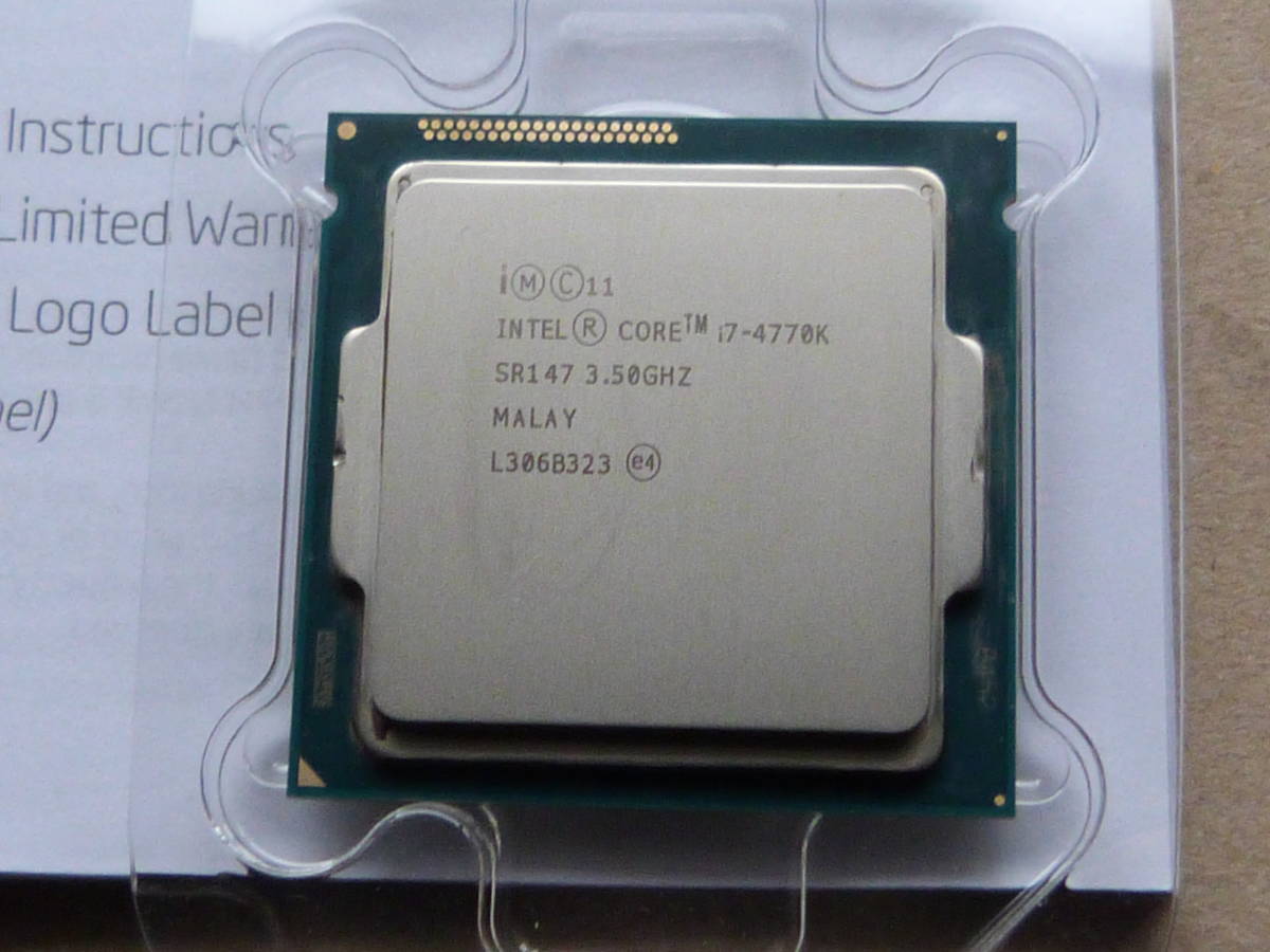 4770k R23 インテル Core i7 プロセッサー intel Core i7- 4770K 3.50GHZ SR147(Core i7)|売買された ...