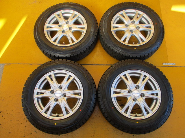 カローラフィールダー カローラランクス シエンタ ポルテ フィット ノート Exceederアルミホイール5.5J+38 ダンロップ 175/70R14 4本セット