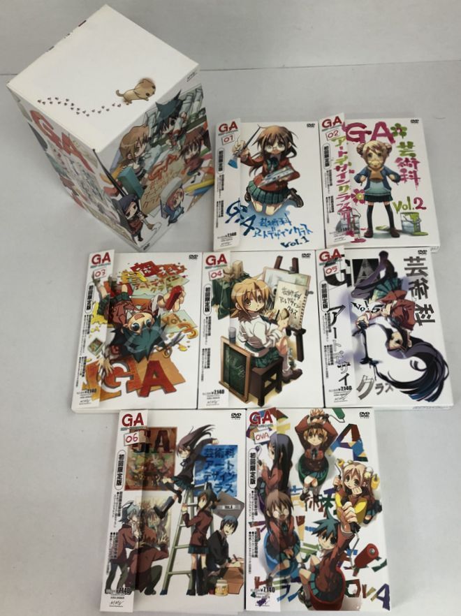 N551★[DVD]GA 芸術科アートデザインクラス 1～6巻+OVA 全7巻セット（初回限定版） 中古品★