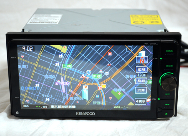 ケンウッド KENWOOD 彩速ナビ メモリーナビ MDV-Z701W カーナビ 地図