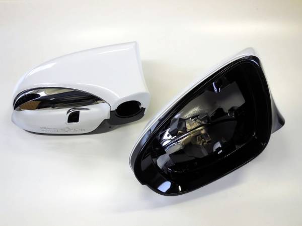 税込新品★レクサスCT200hに LS純正メッキドアミラーカバー 左右