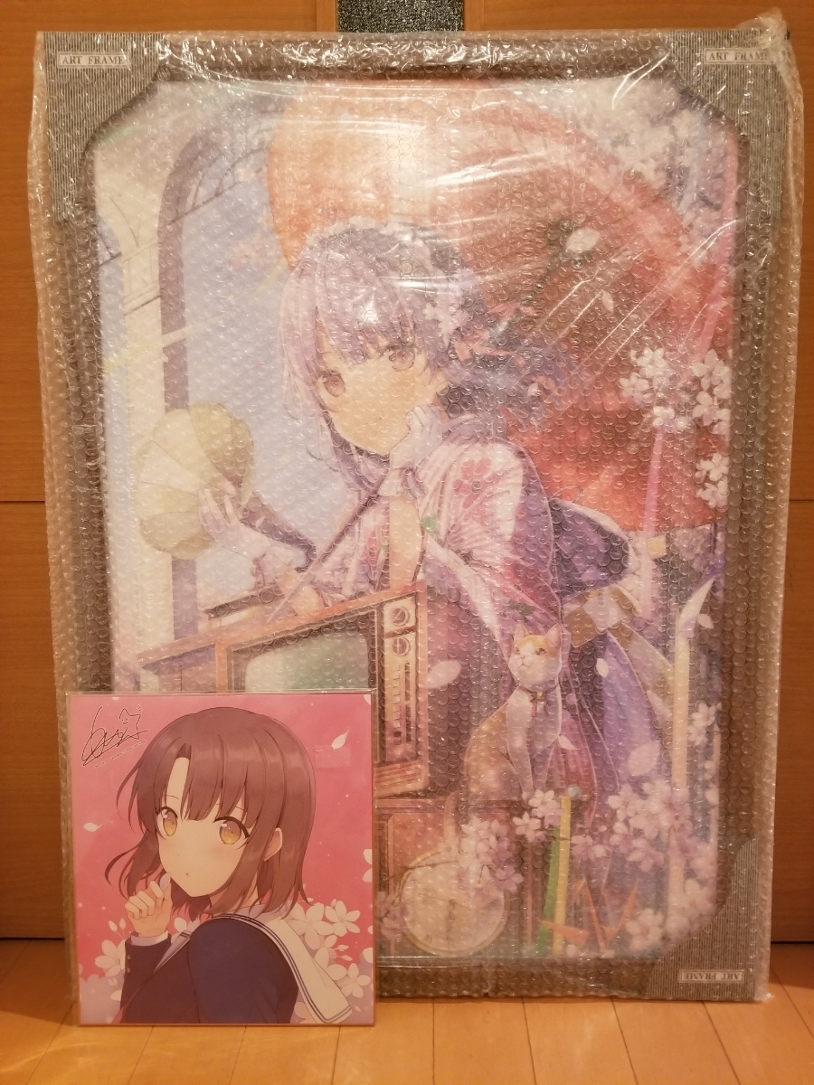 複製原画 絵師100人展 紅緒 09 083 6U☆ 複製原画「開花」(絵師 :
