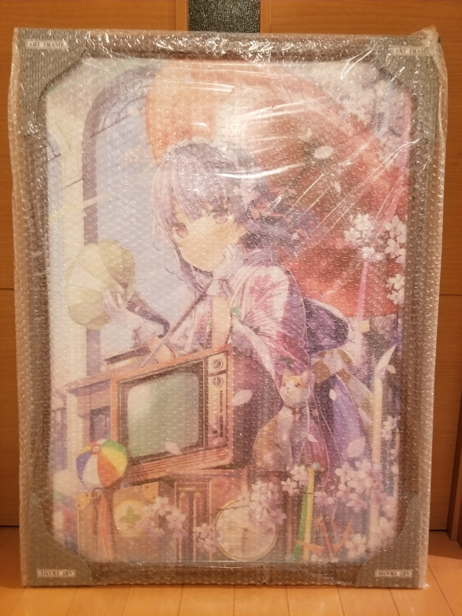 複製原画 絵師100人展 紅緒 09 083 6U☆ 複製原画「開花」(絵師 :
