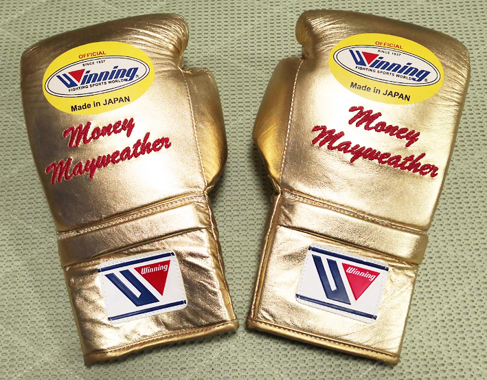新作入荷，お買い得 フロイド メイウェザー オフィシャル Winning 特別仕様グローブ レジェンドボクサー ＷＢＡ ＷＢＯ ＷＢＣ ＩＢＦ パッキャオ(グローブ)｜売買されたオークション情報、yahooの商品情報をアー グローブ