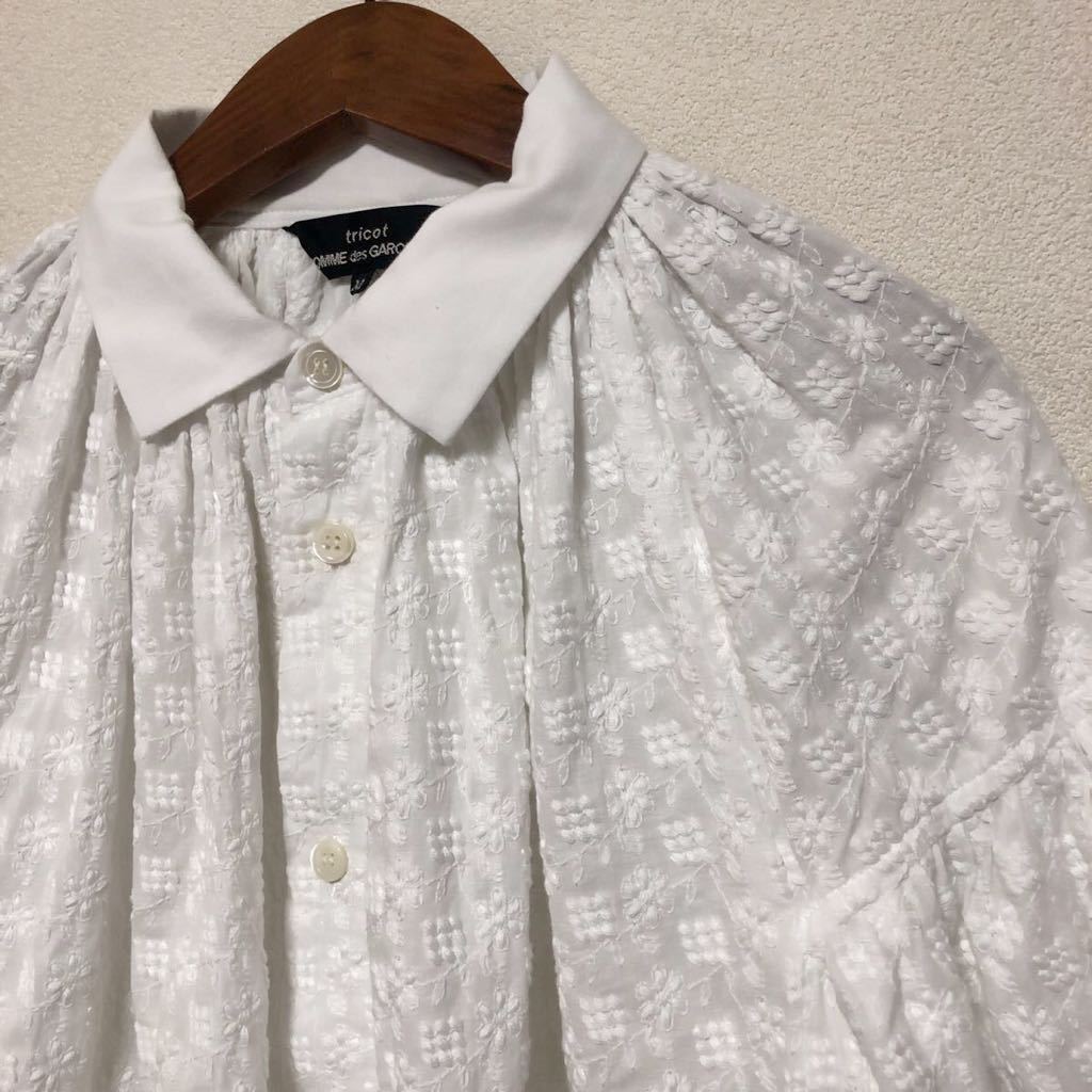15春夏 トリココムデギャルソン コットン花柄刺繍デザイン 丸襟シャツワンピース ジャケット Comme Des Garcons ワンピース ロング 売買されたオークション情報 Yahooの商品情報をアーカイブ公開 オークファン Aucfan Com