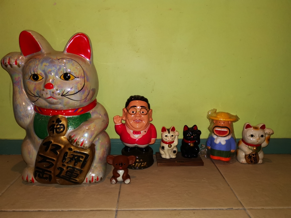 貯金箱 7点 まとめて 招き猫 さわやかジャパン コアラ カールおじさん 