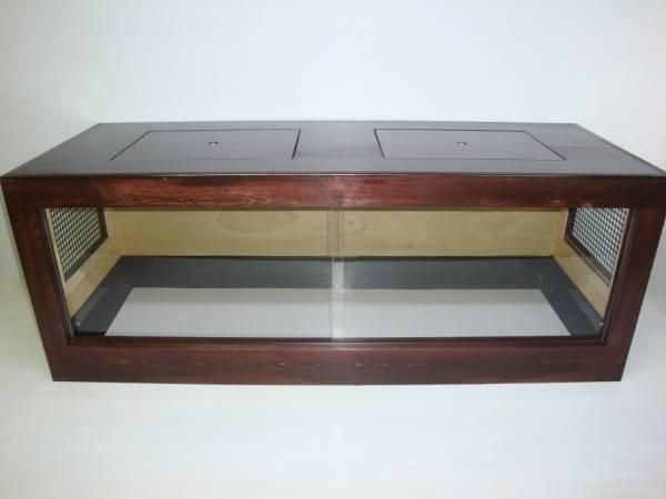 大型特注木製ケージ1200×450×450 リクガメ、フトアゴヒゲトカゲ