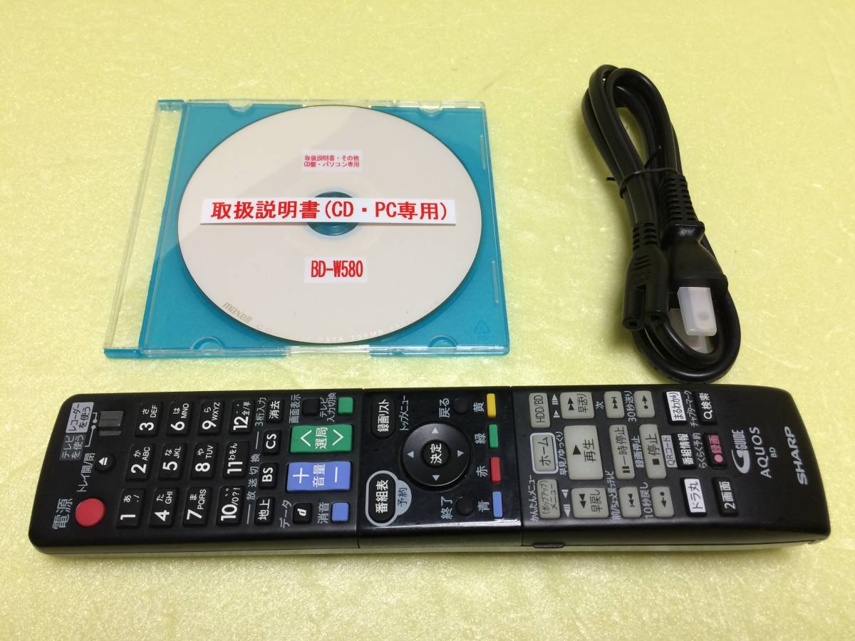 SHARP BD-W580 シャープ 0 .co ブルーレイ SHARP シャープ BD