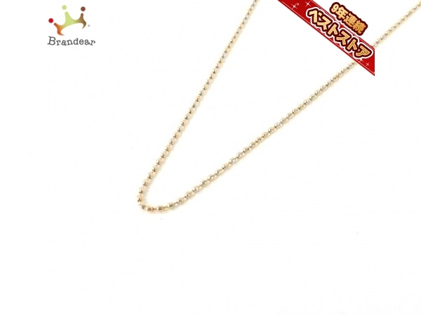 アガット agete ネックレス K10PG チェーンのみ 美品 アクセサリー（首）