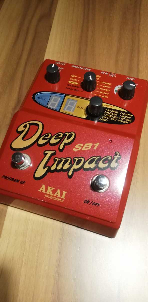 エフェクター 廃盤 希少 アカイ SB-1 SB1 Deep Impact ディープ