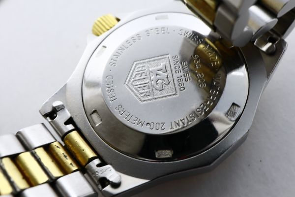 タグホイヤー HEUER 1円 TAG プロフェッショナル 0 3000シリーズ 可動