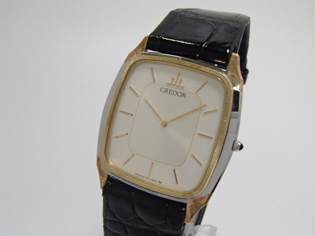 ☆可動品☆ セイコー クレドール 腕時計 2F70-5150 コンビカラー 14KT 
