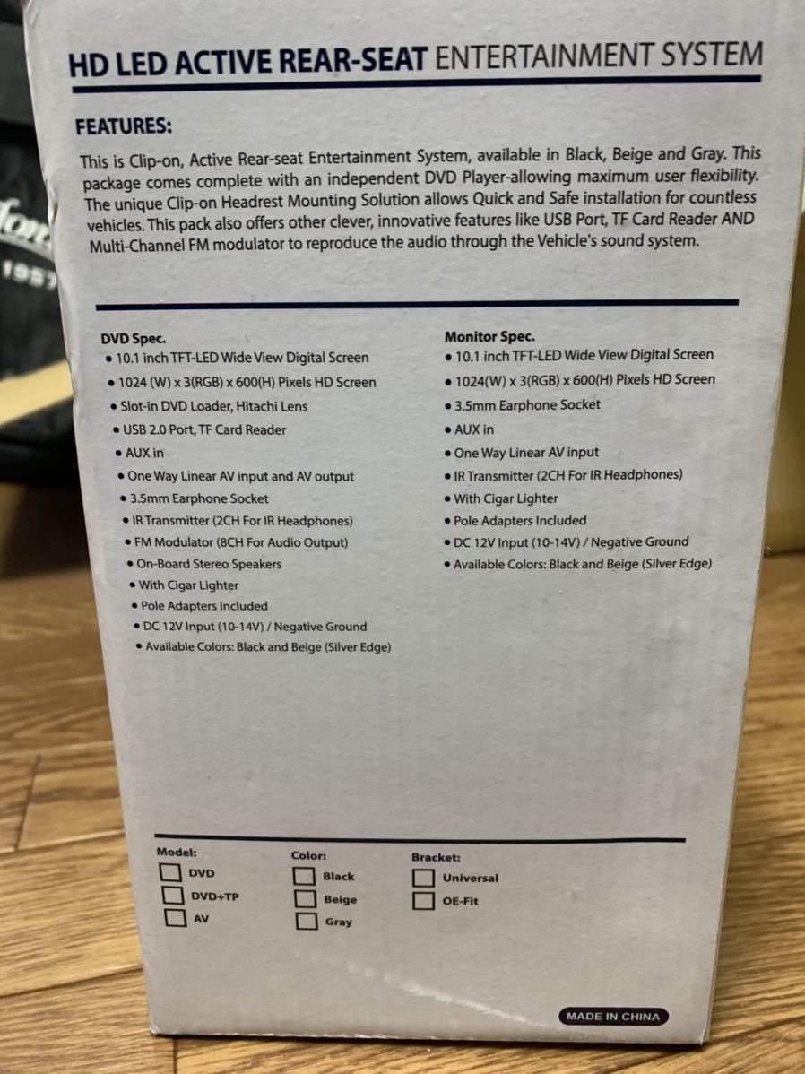ヘッドレスト DVDプレイヤー 10.1インチ ヘッドレスト DVDプレーヤー _6