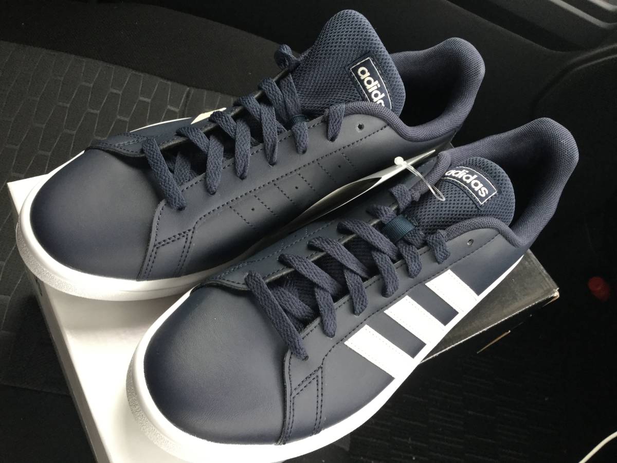 限定SALE，SALE adidas アディダス テニス スニーカー GRANDOCOURT BASEネイビー紺色J27.0cm 格安(27.0cm～)｜売買されたオークション情報、yahooの商品情報をアーカイブ公開 - オークファン 男性用