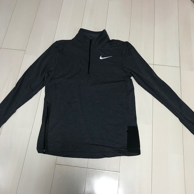  ナイキ サーマ スフィア エレメント メンズ ハーフジップ ランニングトップ サイズＬ グレー NIKE(長袖シャツ)｜売買されたオークション情報、yahooの商品情報をアーカイブ公開 - オークファ 長袖シャツ