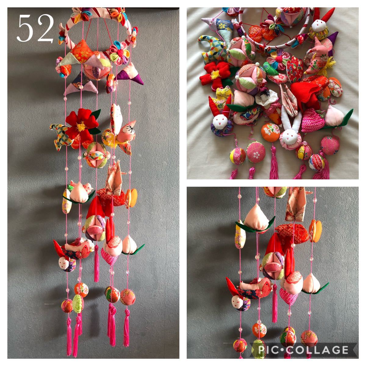 no 52☆一点物☆【縁起物・おひな祭り・お正月にも】ハンドメイド