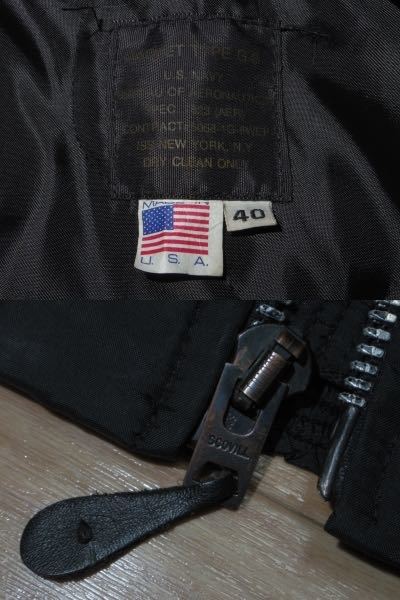 G-8 WEP SPIEWAK 送料無料 JKT TITAN返品 USA製■SPIEWAK スピワック■G-8 WEP フライト ジャケット■40 ブラック 黒 US NAVY SCOVILL ジップ■ミリタリー ゴンズ マークゴンザレス