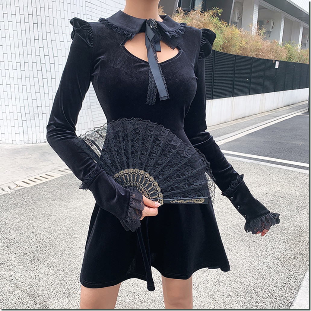 ゴスロリ ワンピース ゴシック レース リボン ゴシックドレス パーティースチームパンク ライブ衣装 フリル V系 大きいサイズ Gw37 Lサイズ 売買されたオークション情報 Yahooの商品情報をアーカイブ公開 オークファン Aucfan Com