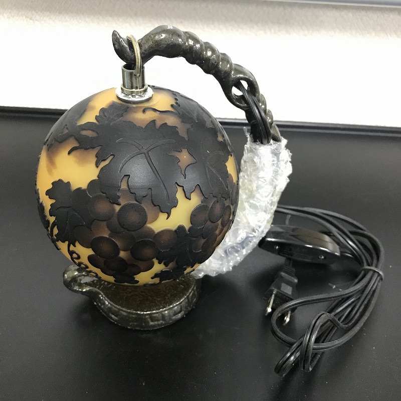 ■新品/未使用■レリーフランプ■ミニ■葡萄■ガラス製■アンティーク風■インテリア■卓上ランプ■保管品■ ステンドグラス 「葡萄」（SOLDOUT） ブドウ ステンド 葡萄 輸入家具・店長のブログな日々