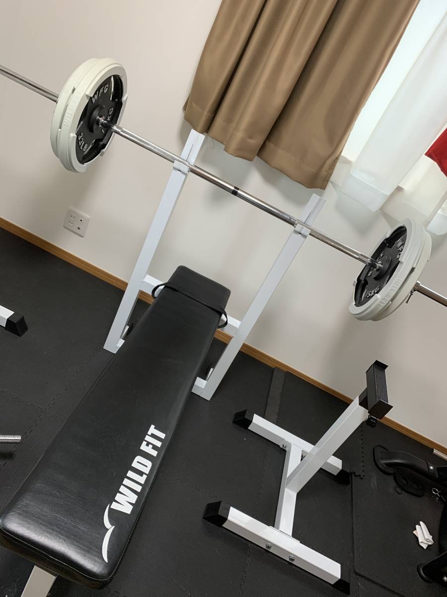 【超激得，正規品】 WILD FITベンチプレス プレートラックセット(トレーニングベンチ、シットアップベンチ)｜売買されたオークション情報、yahooの商品情報をアーカイブ公開 - オークファン トレーニングベンチ、シットアップベンチ