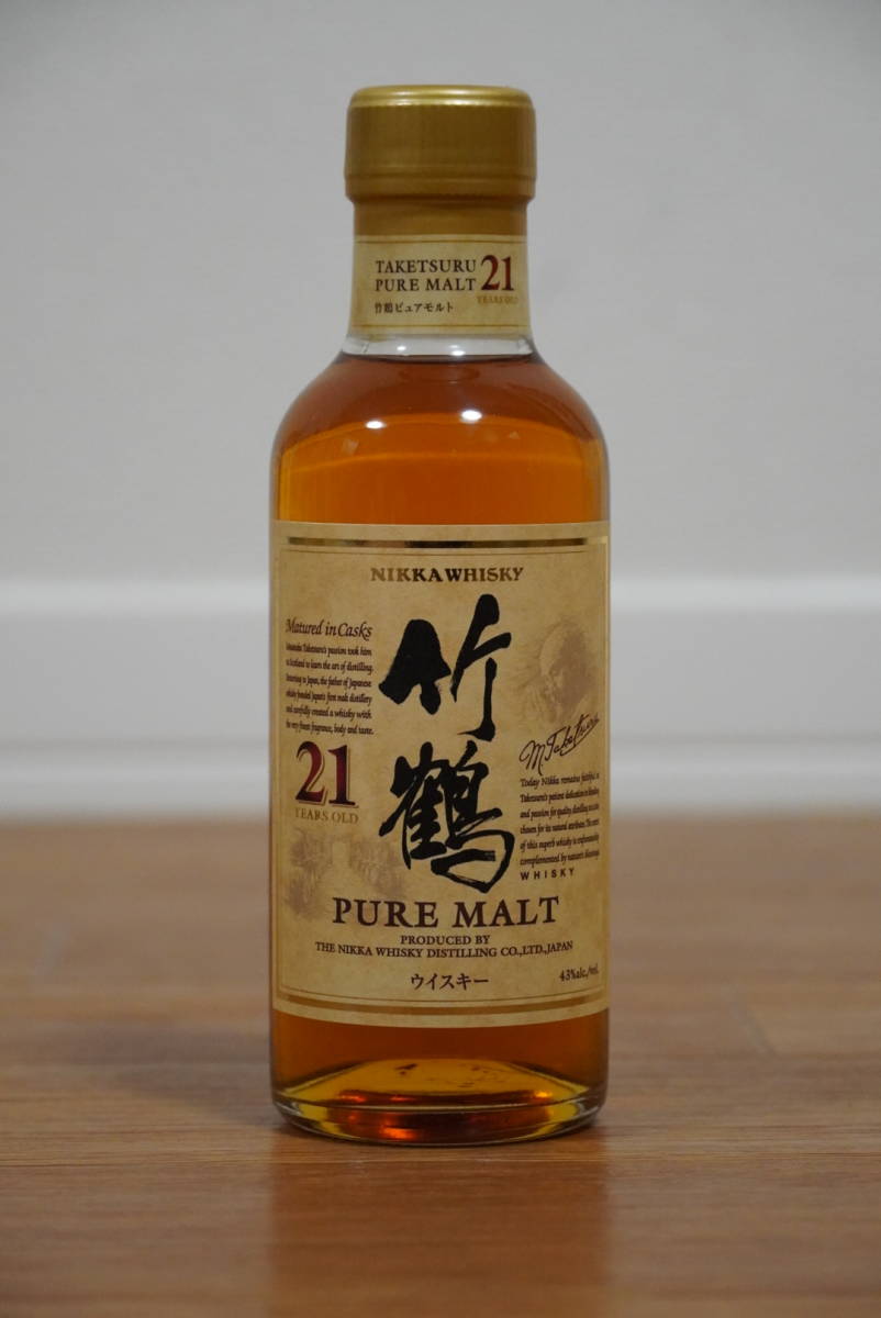 セール，人気SALE ニッカ 竹鶴 21年 ピュアモルト 180ml 未開栓 43% Nikka ジャパニーズ(日本)｜売買されたオークション情報、yahooの商品情報をアーカイブ公開 - オークファン 日本