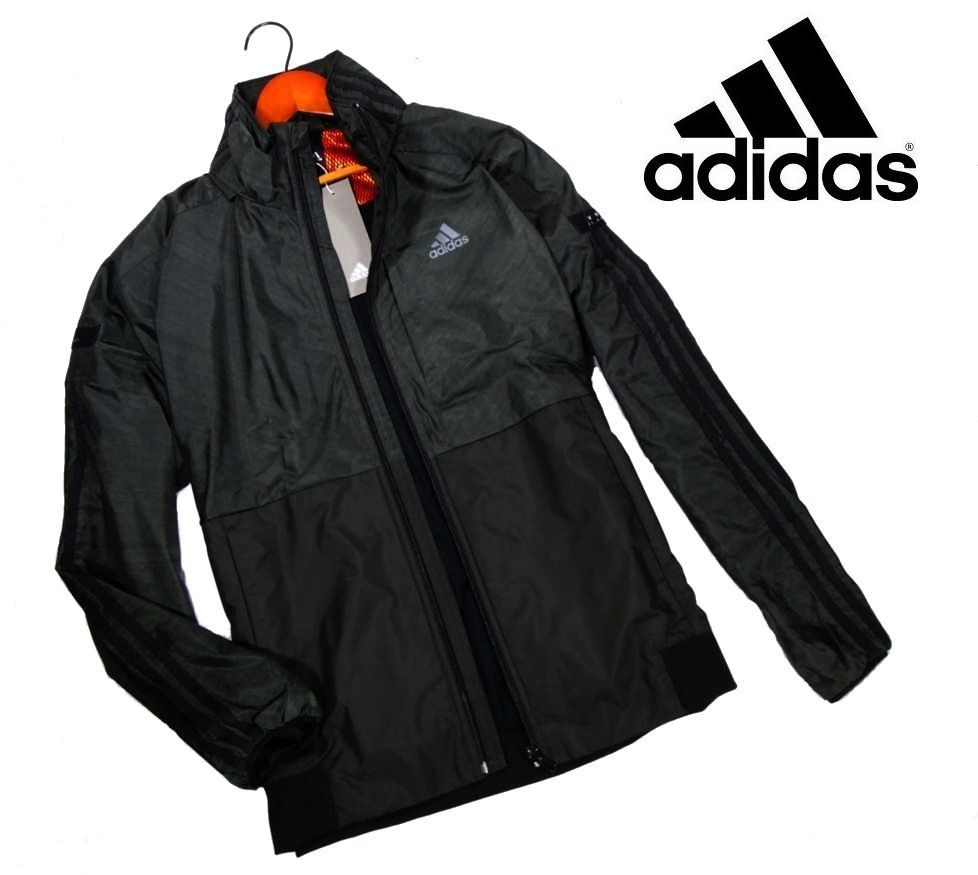 定番，品質保証 B10 アディダス adidas 裏起毛ウインドジャケット ヘザー柄プリント Mサイズ ウィンドブレーカー 保温性 防風性 吸水速乾 通気性(アディダス)｜売買されたオークション情報、yahooの商品情報を ナイロン