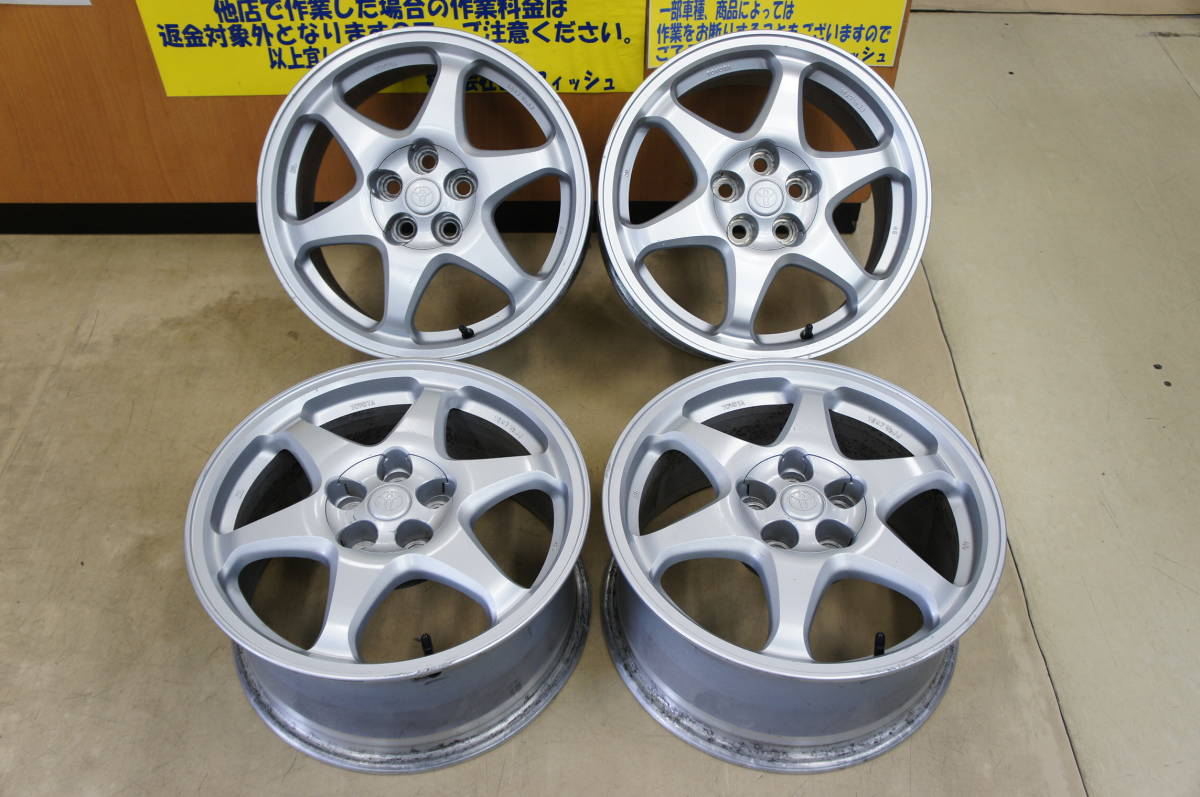 TOYOTA st205セリカ gt-four16インチ アルミホイールセット ☆トヨタ セリカ GT-FOUR ST205 純正 16インチ アルミ 7.5J +45 5穴