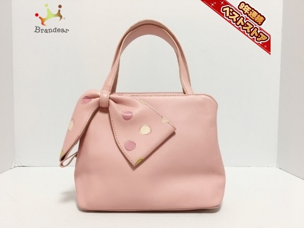 【高品質】 フルラ FURLA ハンドバッグ レザー ピンク リボン バッグ(ハンドバッグ)｜売買されたオークション情報、yahooの商品情報をアーカイブ公開 - オークファン ハンドバッグ