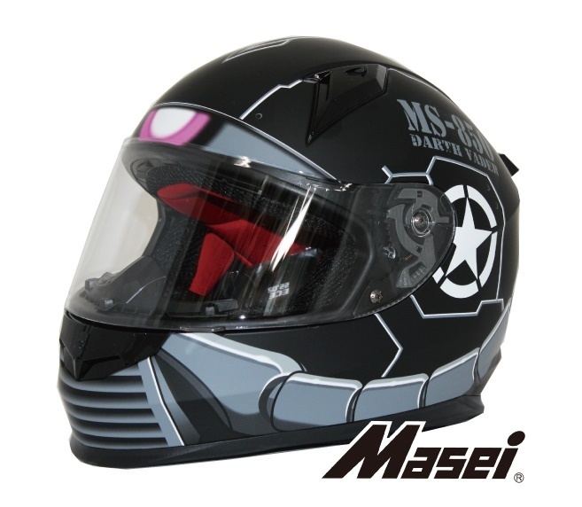 【大特価!】赤字覚悟在庫処分セール！MASEI (マセイ) HELMETS ロボヘル 850 フルフェイス ヘルメット マットブラック Lサイズ