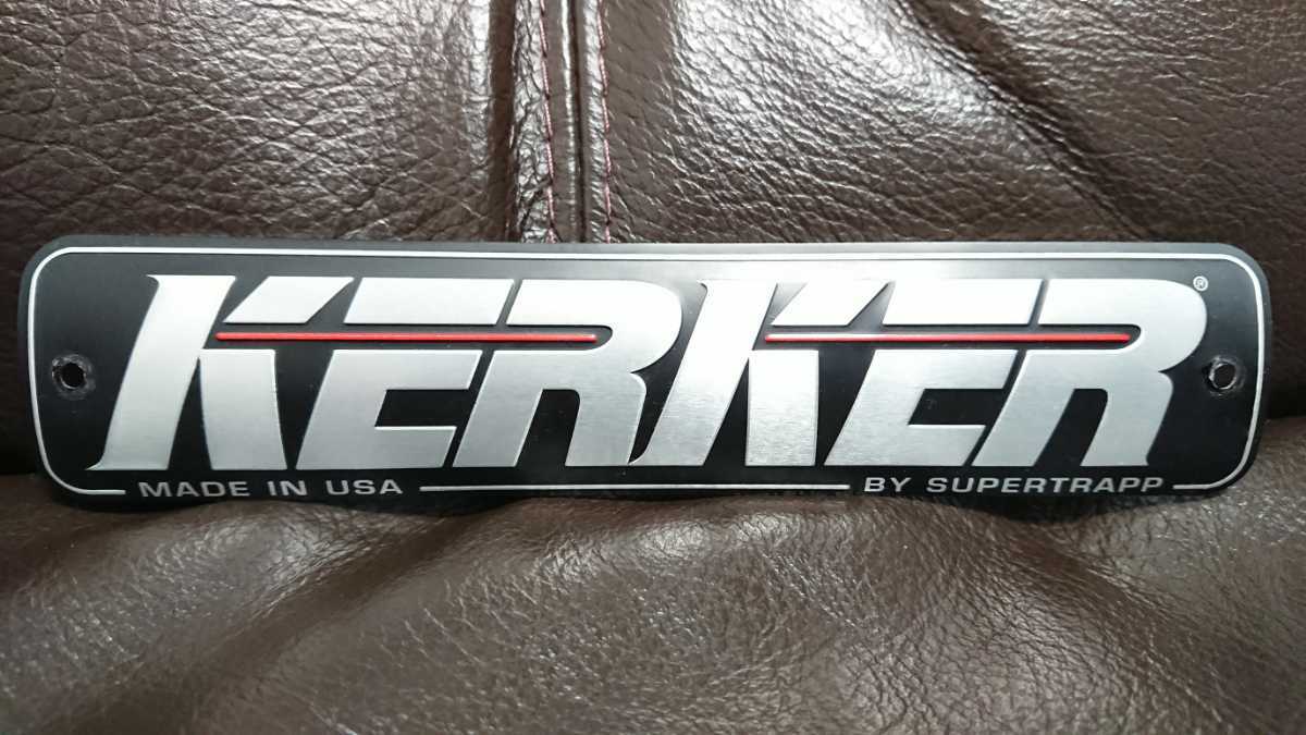 KERKER アルミ エンブレム メガホン サイレンサー用 KERKER メガホンマフラー用 アルミエンブレム カーカーメガホン
