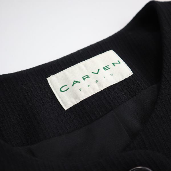 CARVEN◇極上ウール ブラックフォーマル フォーマル ノーカラー  