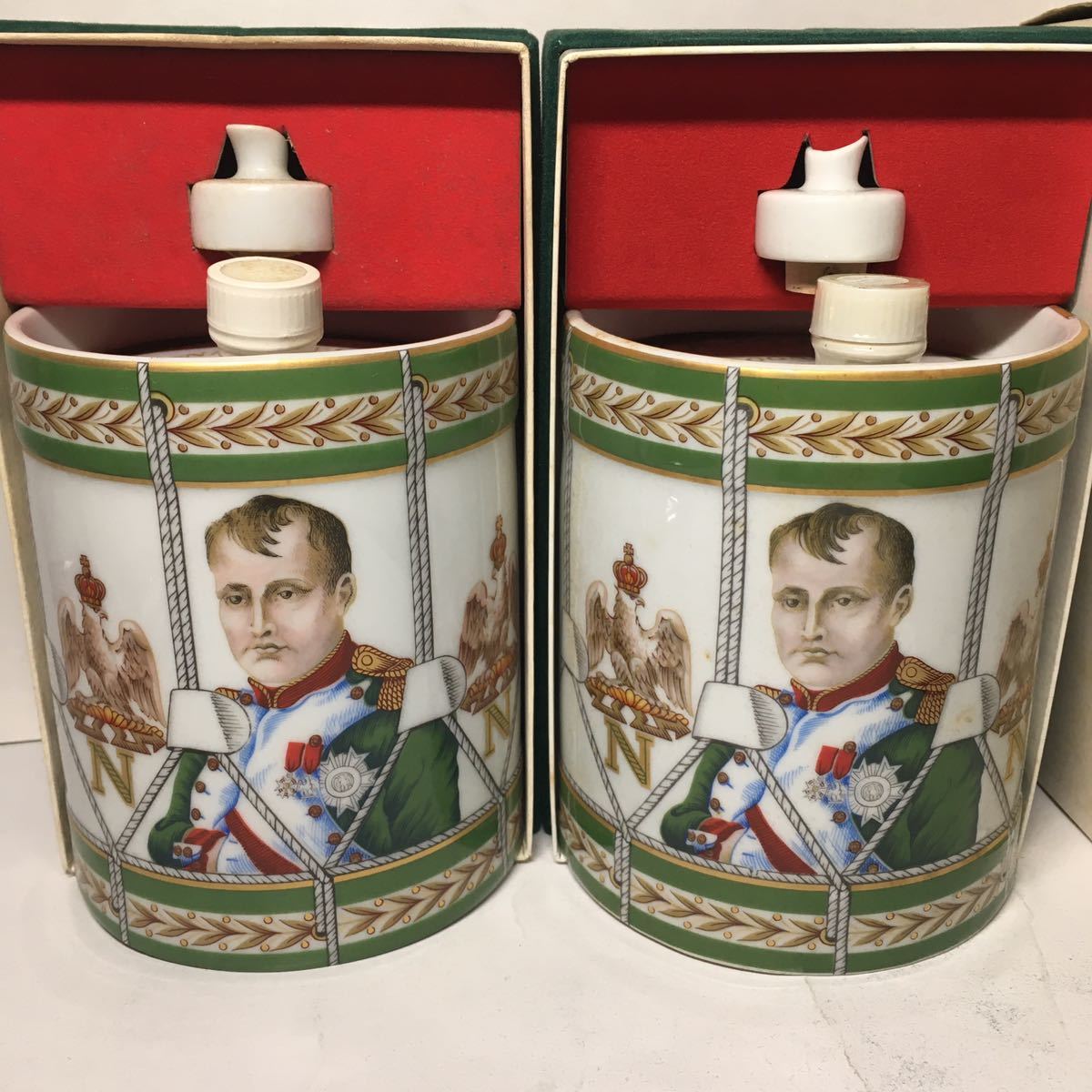 ※【未開栓】CAMUS NAPOLEON PORCELAIN DRUM /カミュ ナポレオン ヴィエイユリザーブ ドラム リモージュ 箱替え栓付き 2本セット　減り少 ナポレオン CAMUS NAPOLEON 白」の落札 「カミュ 液面低下あり