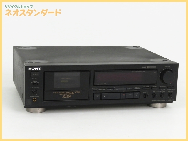 1円～ ソニー ステレオ カセットデッキ TC-K222ESG ブラック